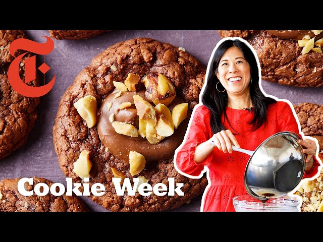 Molten Chocolate Hazelnut Cookies | Genevieve Ko | NYT Cooking
