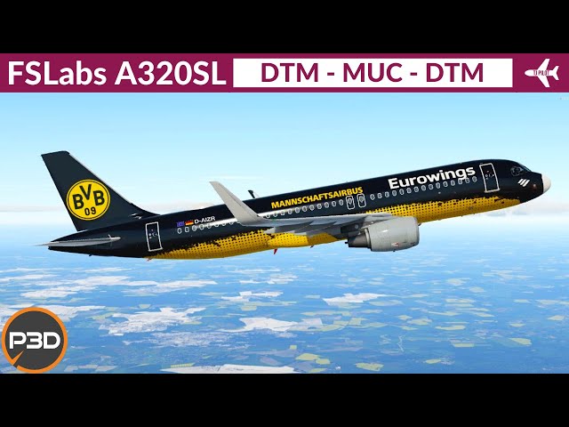 [P3D v5.3] FSLabs A320 Sharklets Eurowings | Dortmund to Munich to Dortmund | VATSIM Livestream