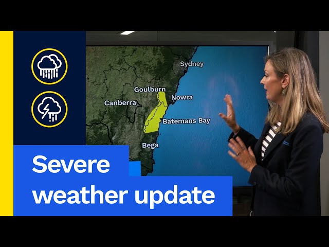 Severe Weather Update 10 May 2024: Heavy rain forecast for southern NSW coast this weekend