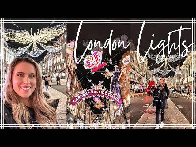 LONDON CHRISTMAS LIGHTS 4k | Vlogmas 2021 Week One