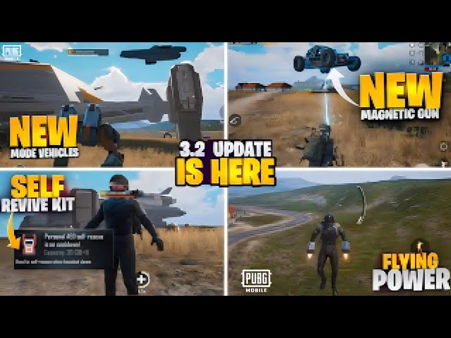 3.2 Update Is Here | Self-Revive  Kit | Respawn Flare Gun _ | New Features | PUBGM