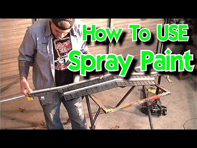 "How To Paint A Car"-By Yourself-Part 17-How To Use Spray Paint In The Can