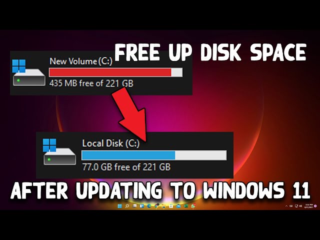 How to Free Up Disk Space After Updating to Windows 11
