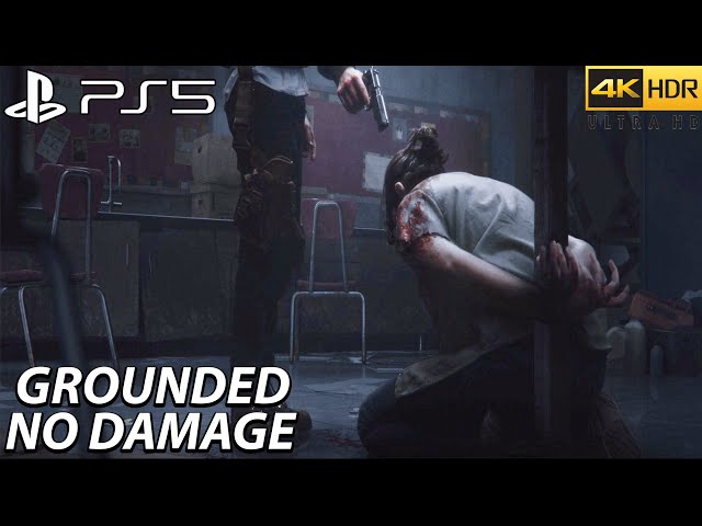 The Last of Us 2 PS5 - Ellie's Revenge VS WLF ( GROUNDED / NO DAMAGE ) 4K60FPS .
