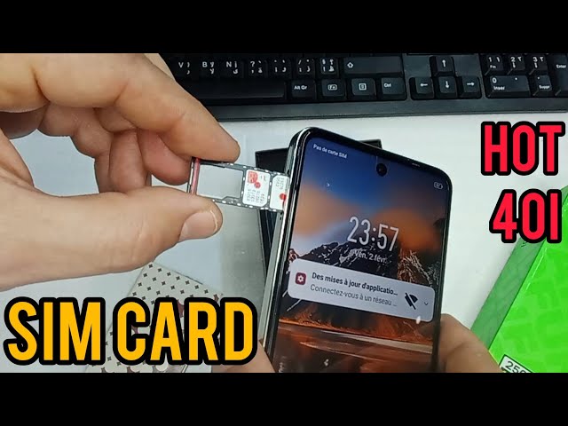 How to put a SIM card in infinix hot 40i