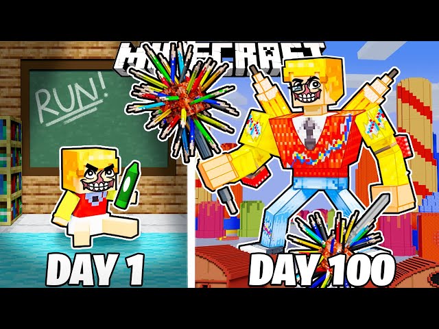 I Survived 100 Days as MISTER DELIGHT in Minecraft!