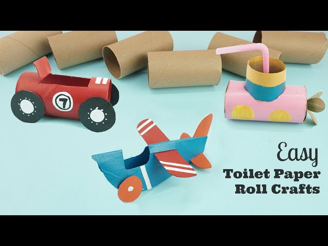 3 Easy Paper Roll Craft Ideas | Creative toys for kid with TP Roll | Toilet paper Roll Craft