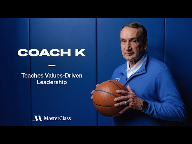 Coach K Teaches Values-Driven Leadership | Official Trailer | MasterClass