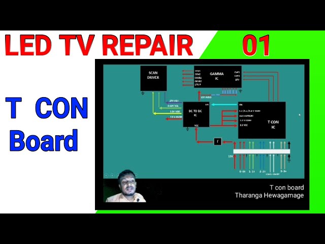 led tv t con board repair