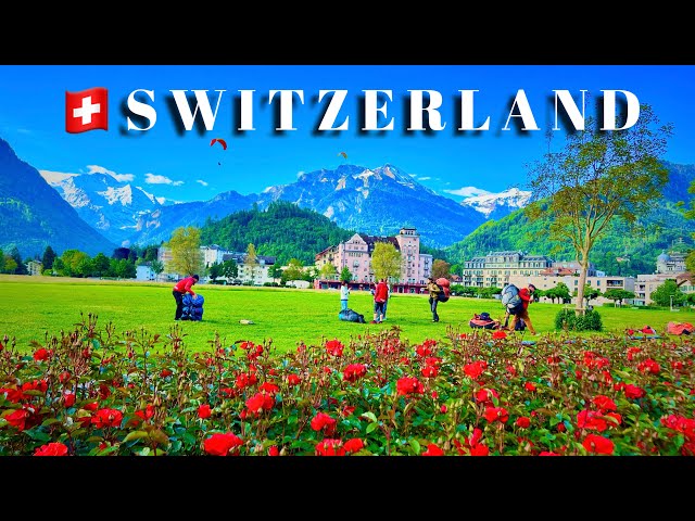 SWITZERLAND - THE MOST BEAUTIFUL COUNTRY IN The WORLD 🌍 INTERLAKEN TOWN