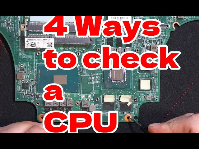 How to spot a faulty CPU - How do we know the CPU is even faulty?