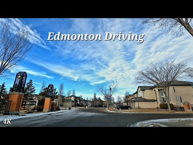 Driving - Edmonton South to North, Alberta, Canada - Dec 2023