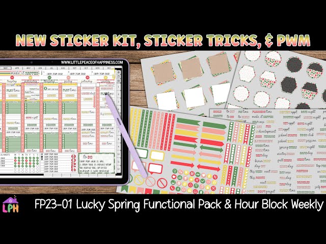 NEW Functional Digital Stickers Preview, Digital Sticker Tips & Tricks, & Hourly Weekly Plan With Me