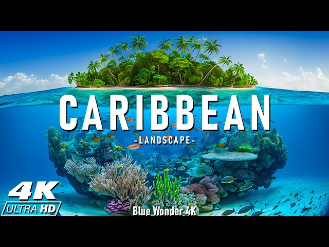 Caribbean 4k - Relaxing Music With Beautiful Natural Landscape - Amazing Nature