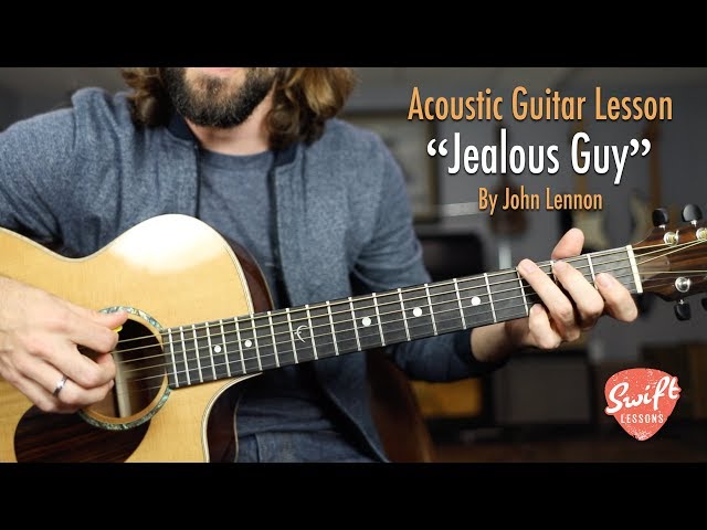 John Lennon "Jealous Guy" Acoustic Guitar Lesson with Tabs