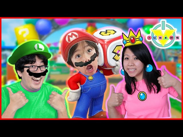 SUPER MARIO PARTY Review! LOSER GETS PUSHED IN THE POOL ! Let's Play with VTubers Ryan Mommy & Daddy