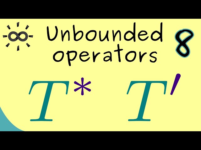 Unbounded Operators - Part 8 - Adjoint Operators