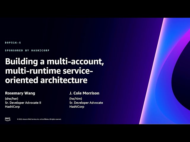 AWS re:Invent 2023 - Building a multi-account, multi-runtime service-oriented architecture (DOP316)