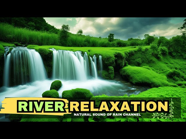 River Sounds For Sleeping 💚 Whispering Forest Whispers, Gentle ASMR River Flows Lull You to Sleep