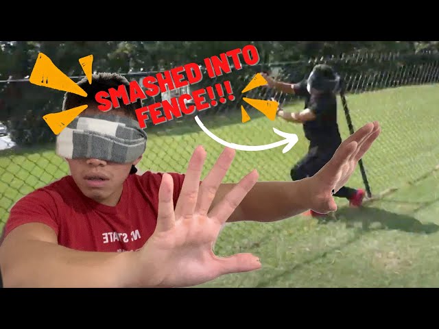 DIZZY BLINDFOLDED RACE!! | DO NOT TRY THIS ALONE