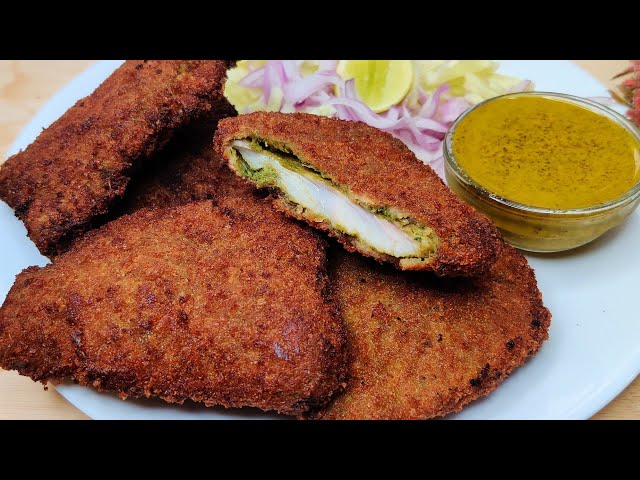কলকাতা ফেমাস ভেটকি মাছের ফিস ফ্রাই রেসিপি | Vetki Fish Fry Recipe | Bhetki Fish Fry Recipe in Bangla