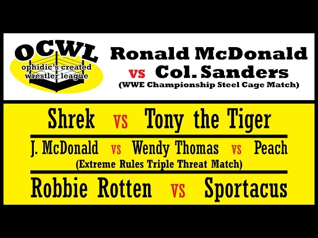 Ophidic Plays: WWE SDVR'11 - OCWL 1-1