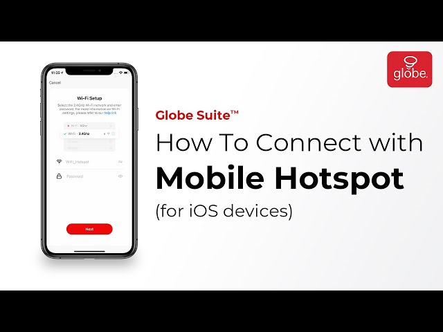 How To connect your device with Mobile Hotspot for iOS devices – Smart Home | Globe Smart Home