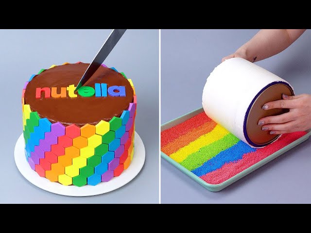 Best Easy Rainbow Cake Decorating Tutorials | So Yummy Cake | How To Make Chocolate Cake
