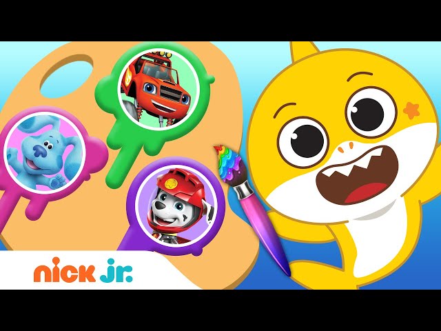 Guess the Missing Colors w/ PAW Moto Pups, Baby Shark & More! 🌈 | Color Games #10 | Nick Jr.