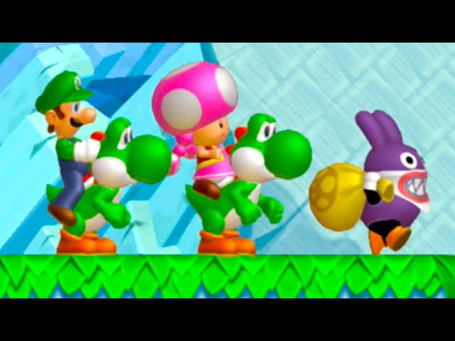 New Super Mario Bros. U Deluxe – 3 Players (Nabbit + Toadette + Luigi) #10