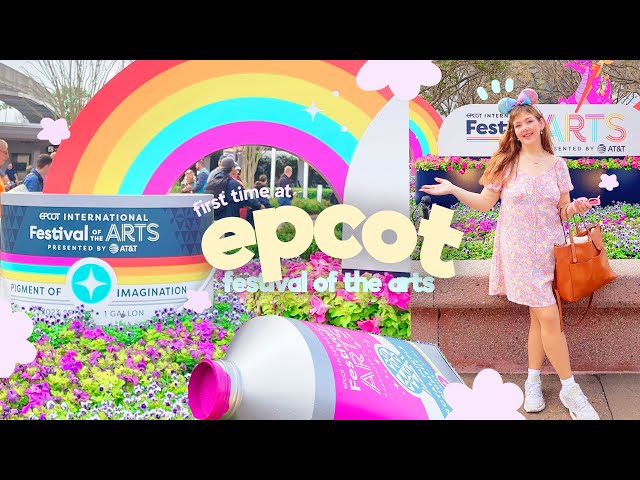DISNEY WORLD VLOGS ✿ Experiencing Epcot's Festival of the Arts for the first time as an artist!