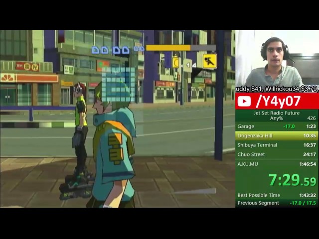 [Outdated][1:45:43] Jet Set Radio Future Any% Run