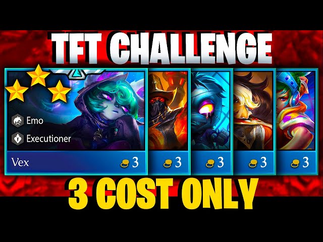 TFT Set 10 but I play ONLY 3 COST UNITS - CHALLENGE