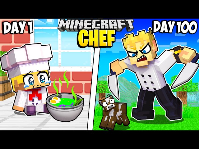 I Survived 100 Days as CHEF in Minecraft