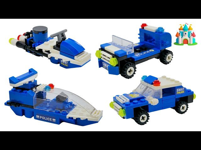 NON LEGO City Police Car and more... - Speed Build (5-8)