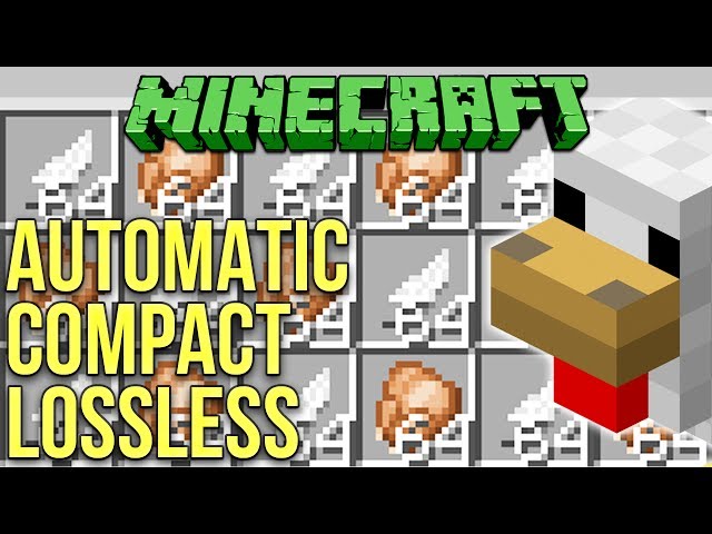 Minecraft 1.12 Chicken Cooker - Automatic Compact Lossless Tutorial