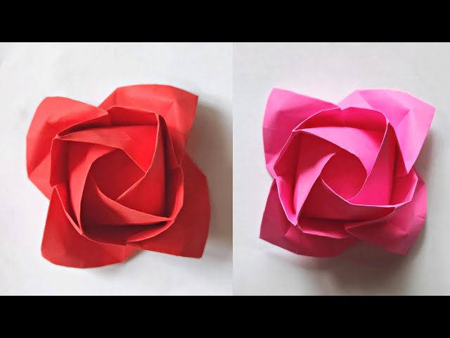 Origami ROSE by Toshikazu Kawasaki | How to make a paper rose