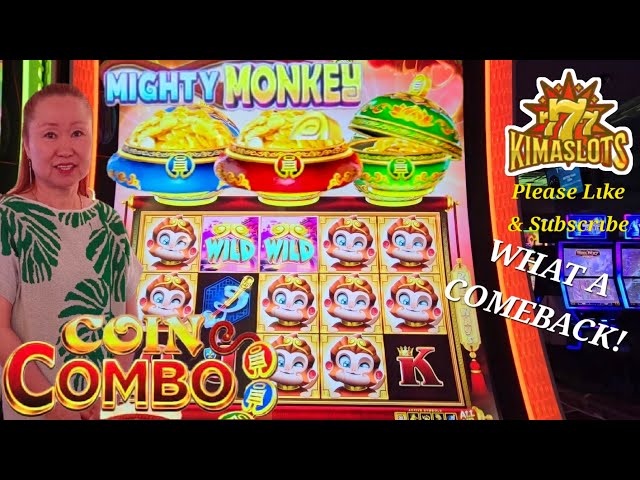 HUGE COMBACK on Coin Combo "Mighty Monkey" (Watch till the end!) #slotmachine #casino #gambling