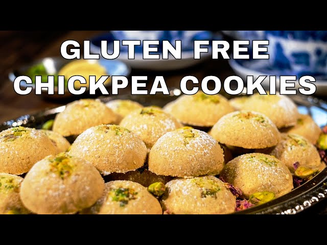Chickpea Cookies | Gluten Free | Nan-e Nokhodchi