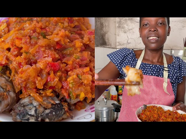 Many followers want to watch me cooking Ugandan cuisine. I'm making a Ugandan grilled fish!