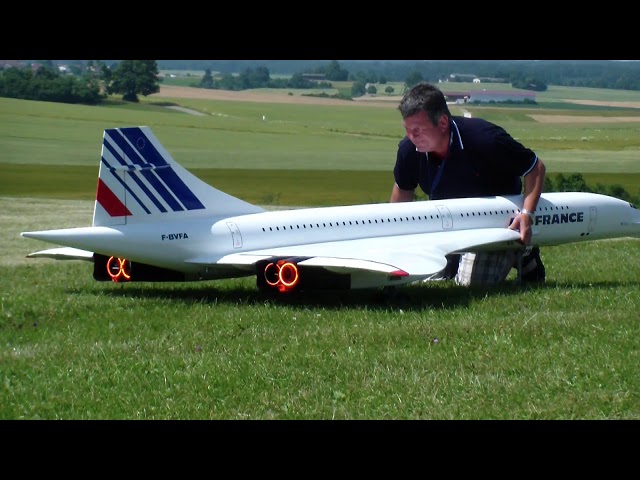 Air France and British Airways Concorde RC turbine Airplane models