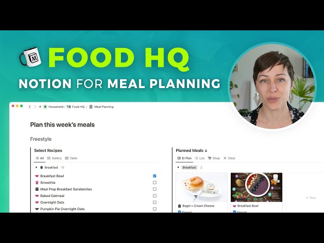Meal Planning in Notion • NEW template for 2024!