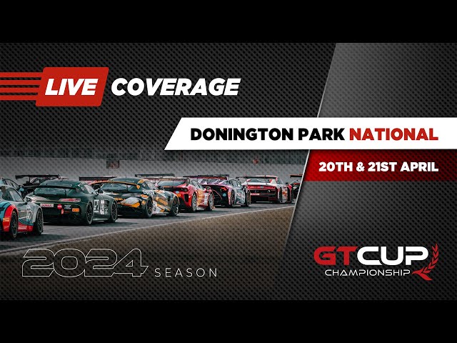 ROUND 1 LIVE | Saturday Sprint Race | Donington Park | GT Cup 2024 Season