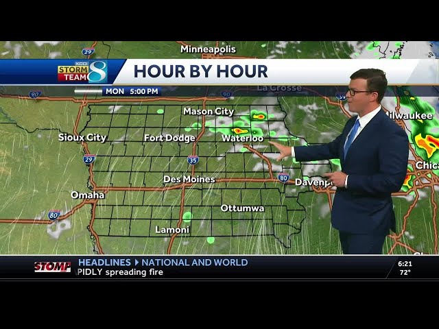 Iowa weather: Storm chances to start the week