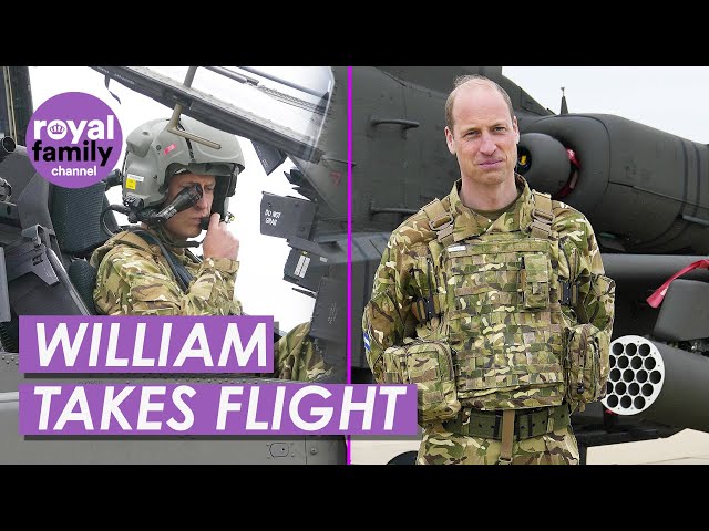 Prince William Flies Helicopter After Becoming Colonel-in-Chief of the Army Air Corps