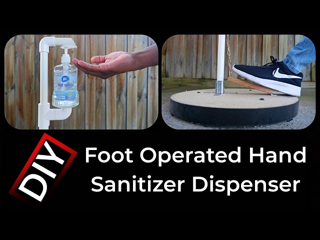 How to make Foot Operated Hand Sanitizer Dispenser | DIY