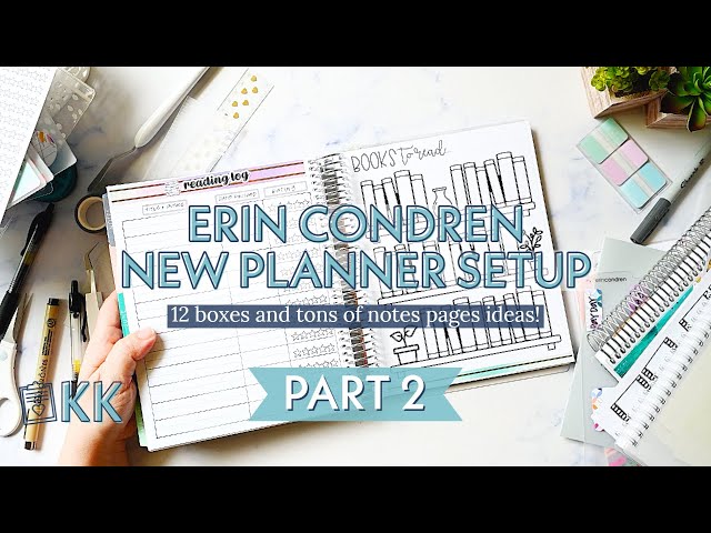 Erin Condren Planner Setup for Functional Planning Notes Page Simple EC Monthly Planner Move In