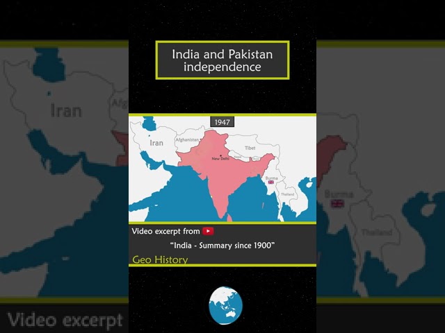 India and Pakistan independence #shorts