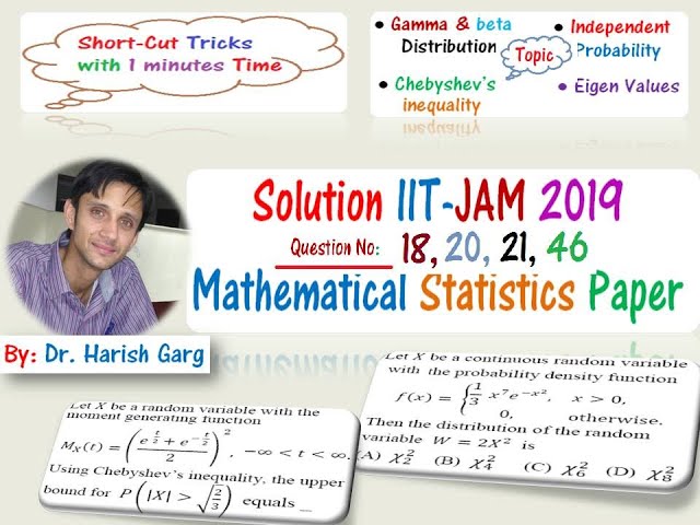 Part 2 - Solution of IIT JAM 2019 Mathematical Statistics