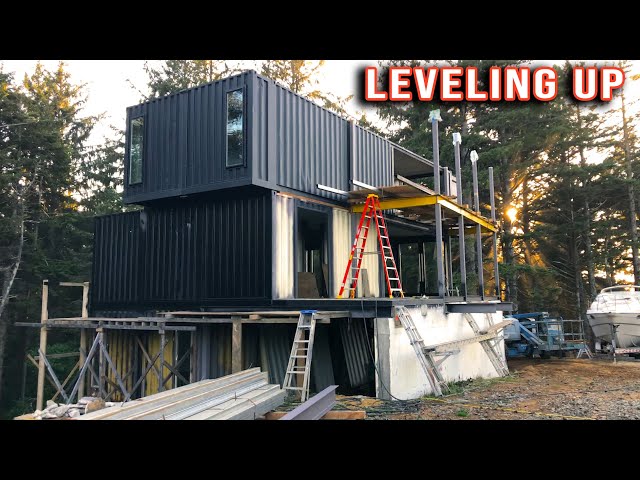Couple builds EPIC container house #build #diy #home